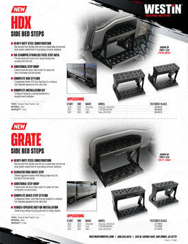 HDX / GRATE SIDE BED STEPS
