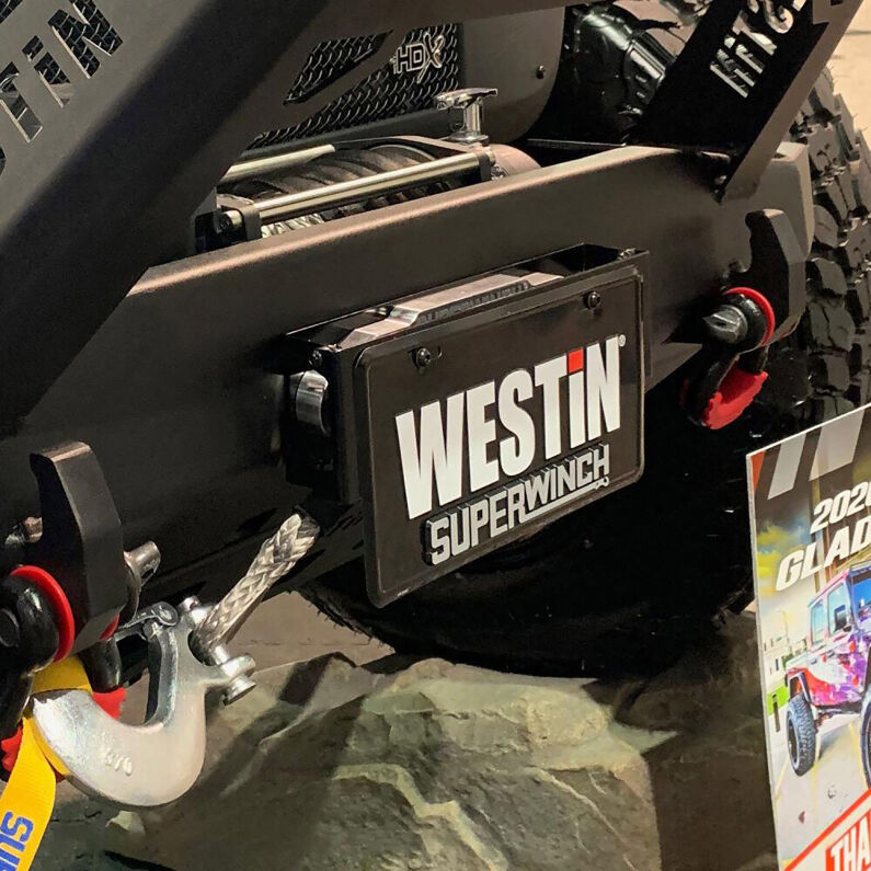 Winch Mount License Plate Re-locator
