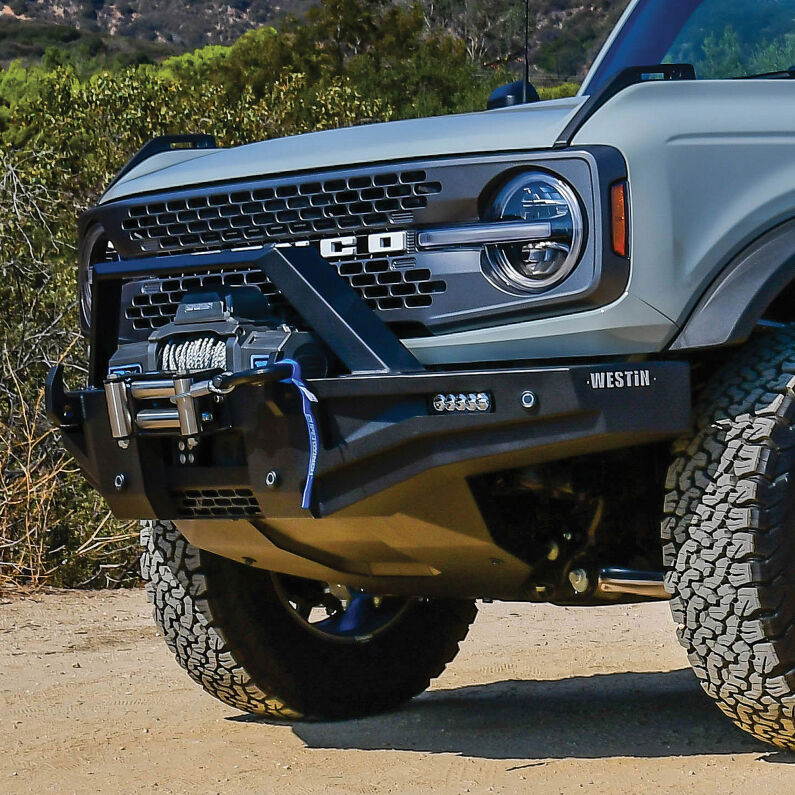 Westin Pro-Series Mid Width Angular Bull Bar Front Bumper 58-411155ABK