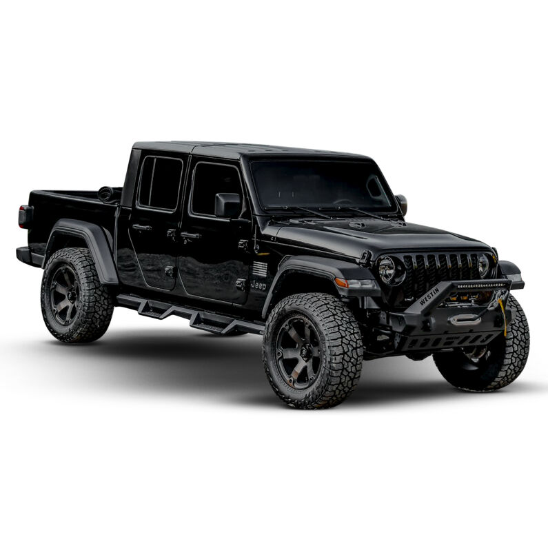 WJ2 Stubby Front Bumper w/LED Light Bar Mount