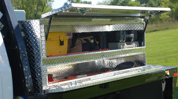 Brute High Cap 96in Stake Bed Contractor Box