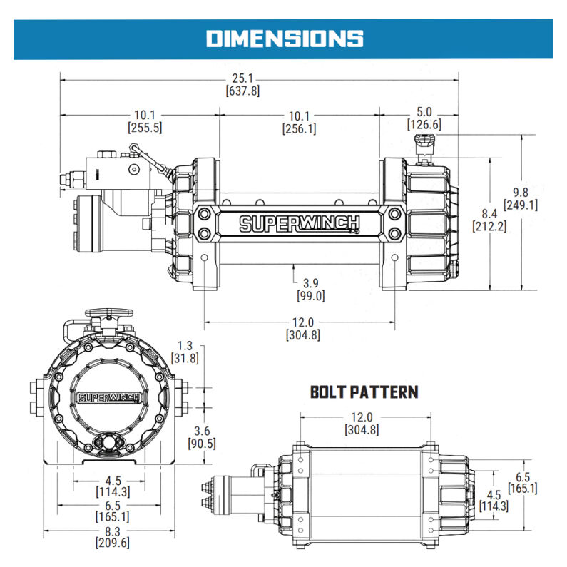 SI 8000 Hydraulic Winch