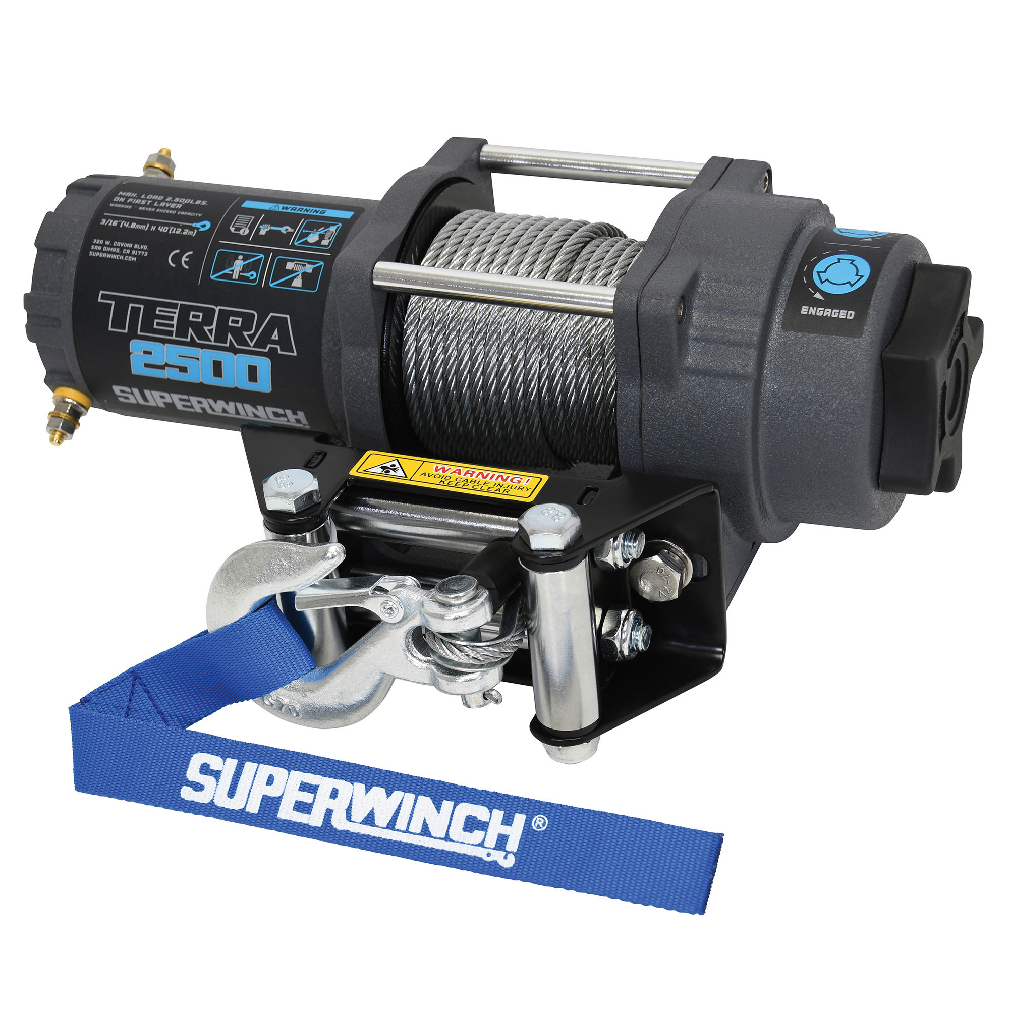 Terra 2500 Powersports Winch with Steel Wire Rope | #1125260