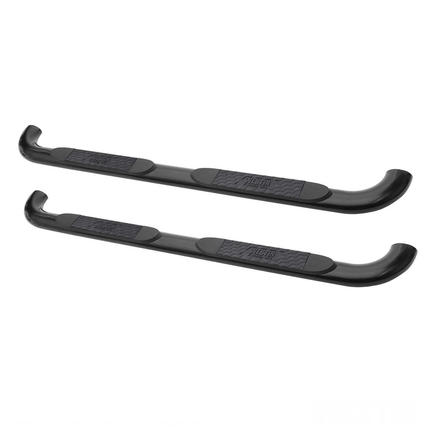 Platinum 4 Oval Nerf Bars Black Steel | #21-3005 | Westin