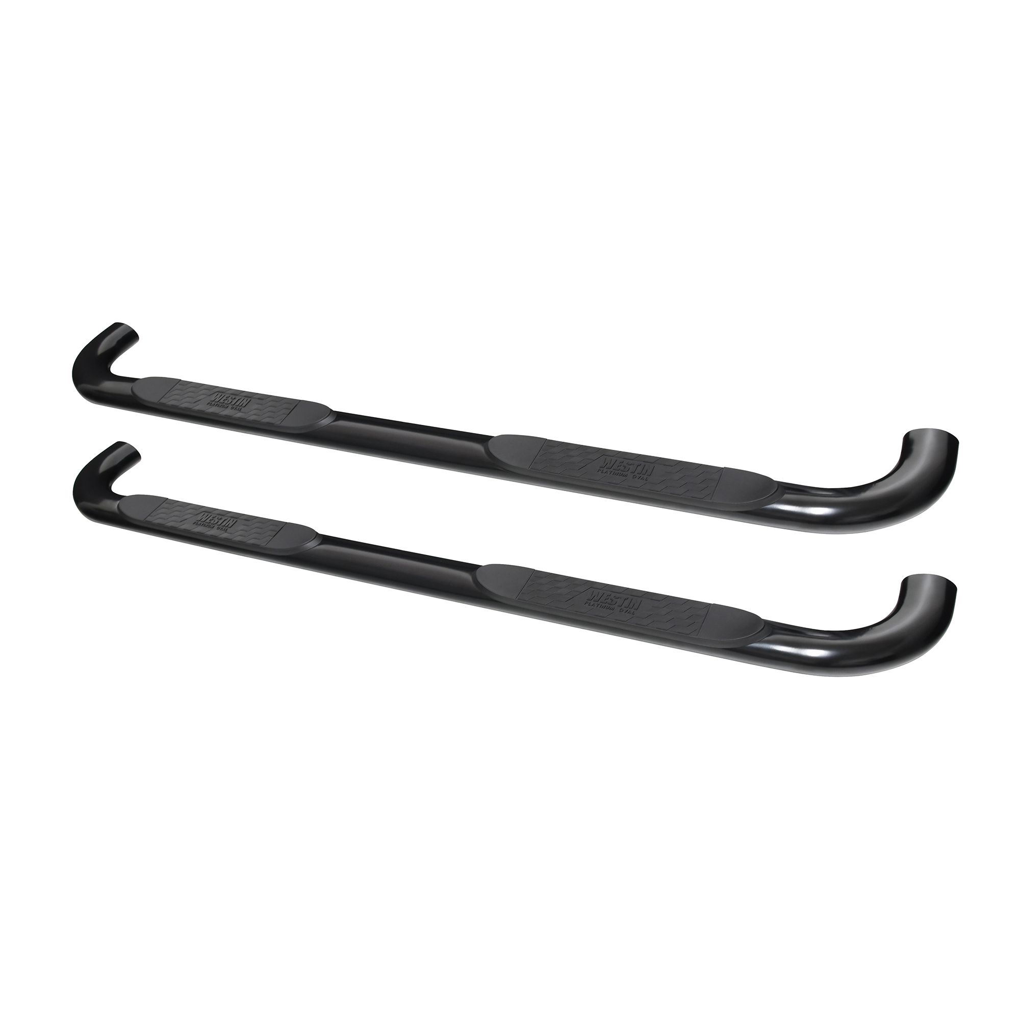 Platinum 4 Oval Nerf Bars Black Steel | #21-4135 | Westin