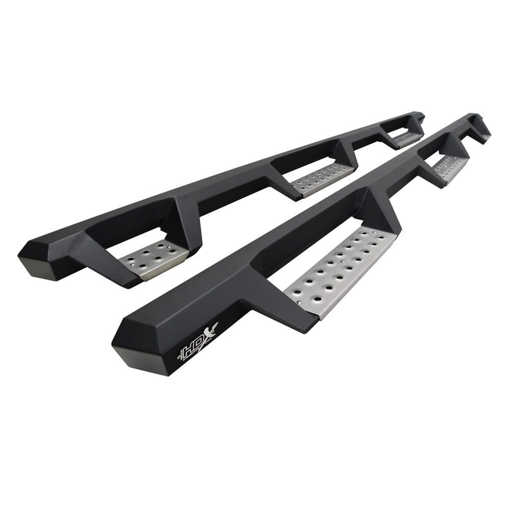HDX Drop Wheel to Wheel Nerf Bars Textured Black Stainless Steel
