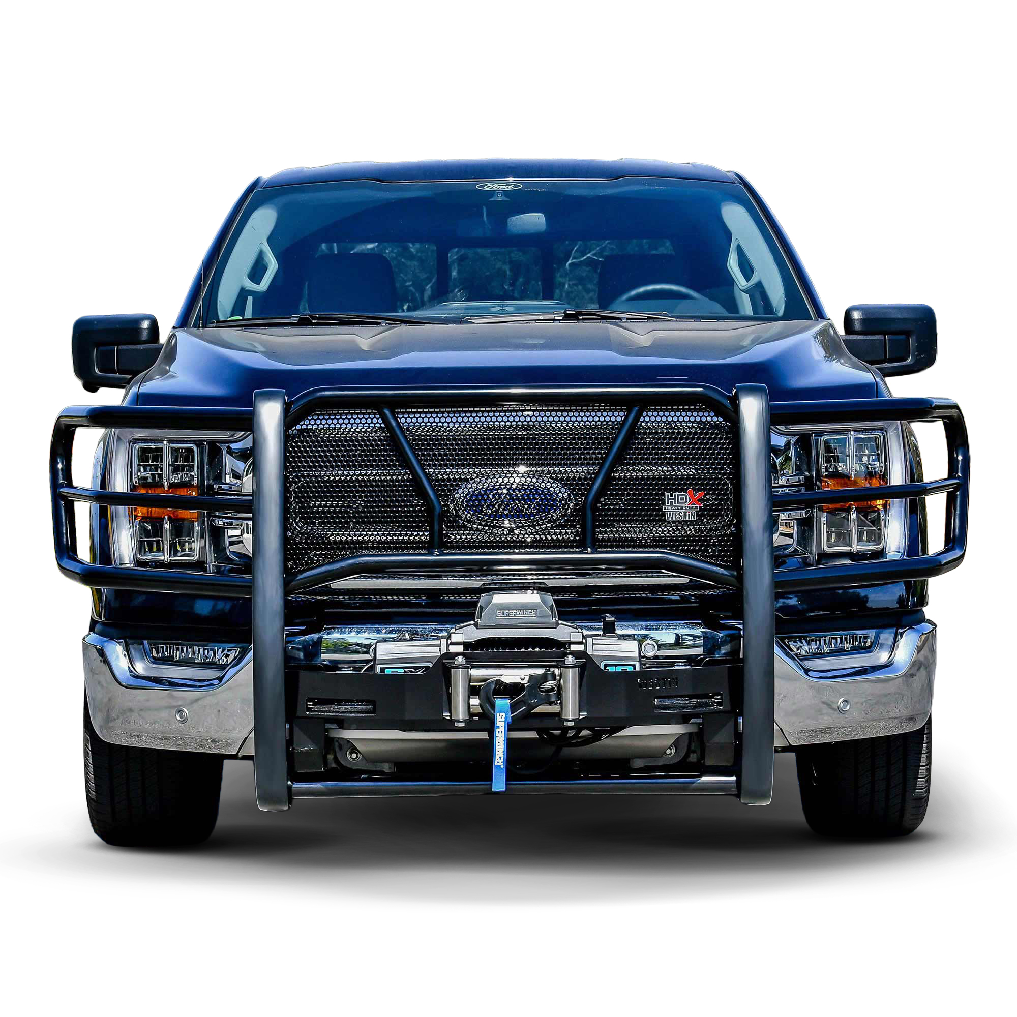 HDX 1-Piece Winch Mount Grille Guard Black | #57-94065 | Westin